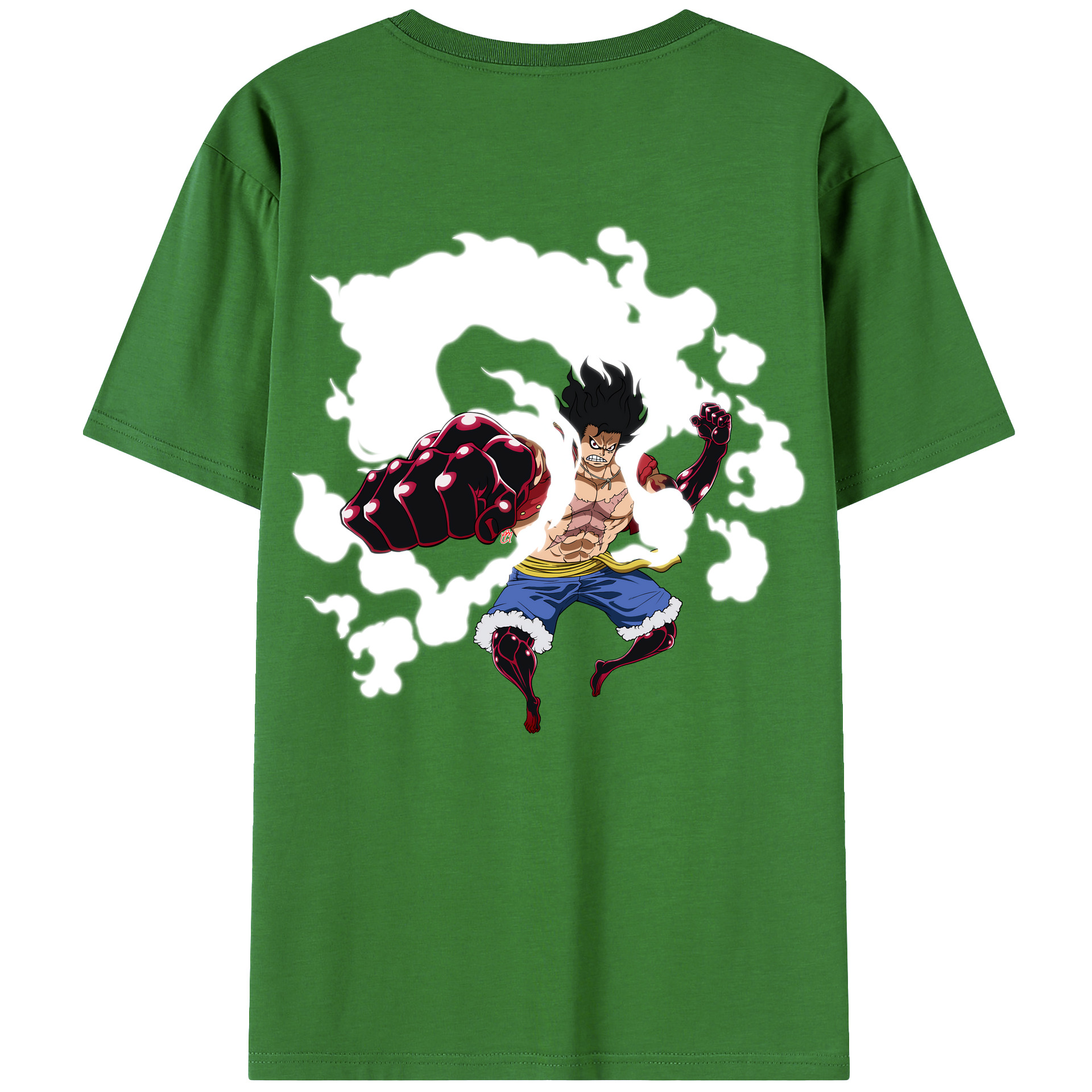 ワンピース モンキー・D・ルフィ ONE PIECE Monkey D. Luffy レディース半袖Tシャツ(バックプリント)